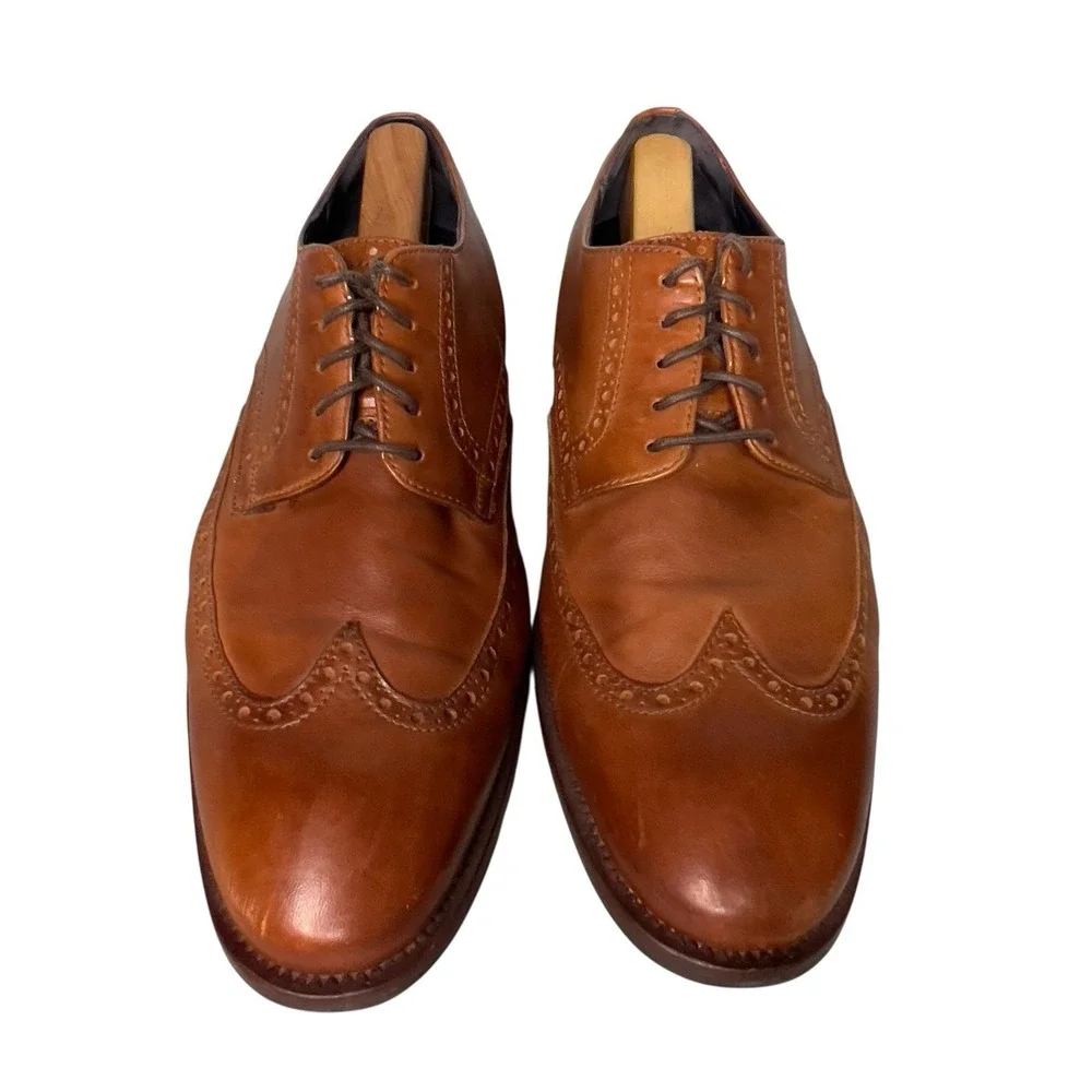 Cole Haan Wingtip Oxfords Mens 12 M Brown Watson Brogue C25458‎ Leather Shoes